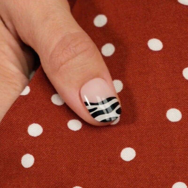 Gel Nail Strip ★ French Zebra - MoYou London