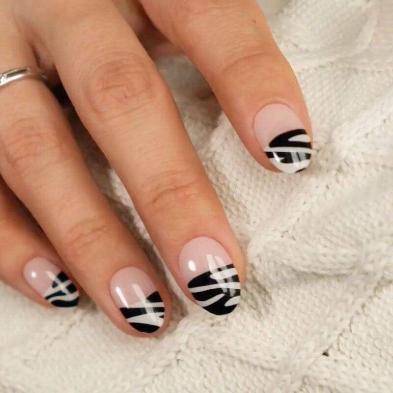 Gel Nail Strip ★ French Zebra - MoYou London
