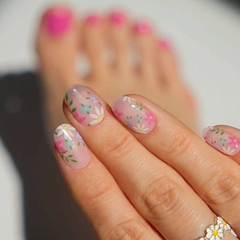 Gel Nail Strip ★ Flower Bouquet - MoYou London