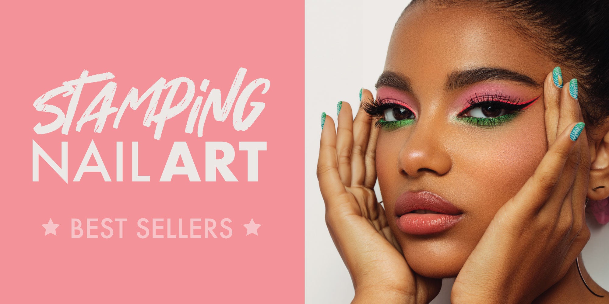 stamping nail art - best sellers, tropical vibe nails