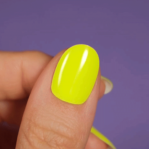 Gel Nail Strip ★ Neon Lemon ★ Neon Glow In The Dark - MoYou London