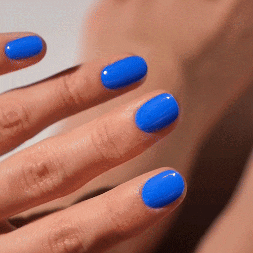 Gel Nail Strip blue gel polish stickers Cobalt MoYou London