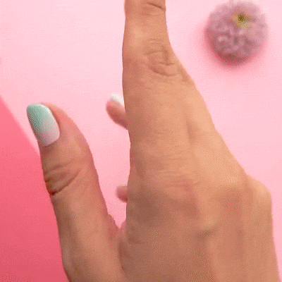 Gel Nail Strip Ombre Thumb Nail