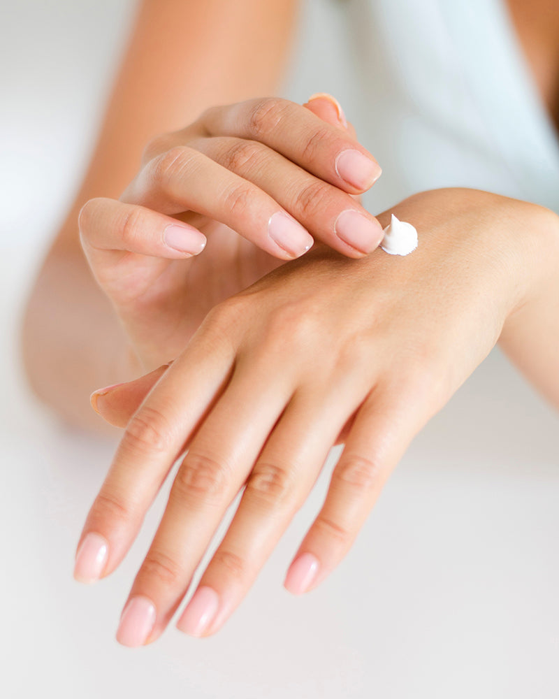 Clean healthy hands with hand cream