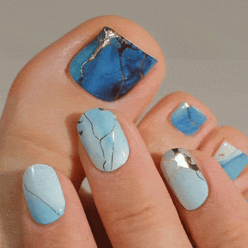 Gel Nail Strip ⭐️ ⭐️ ⭐️ Aqua Aura - MoYou London