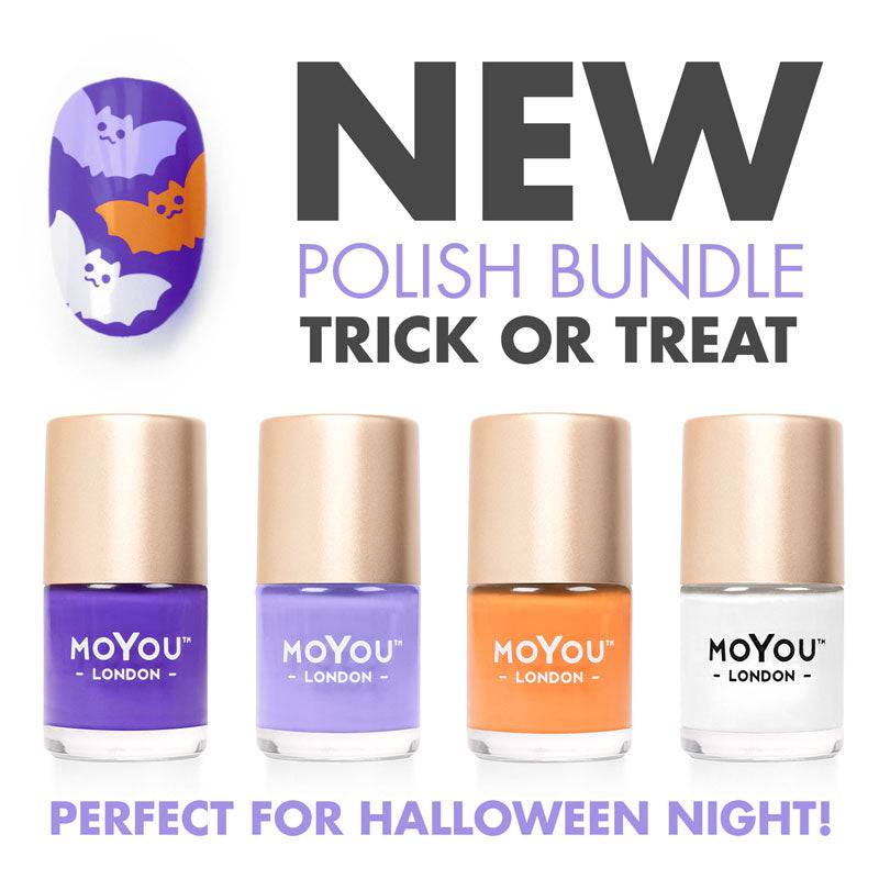 Trick or Treat - Bundle of 4 Nail Art Stencil MoYou London