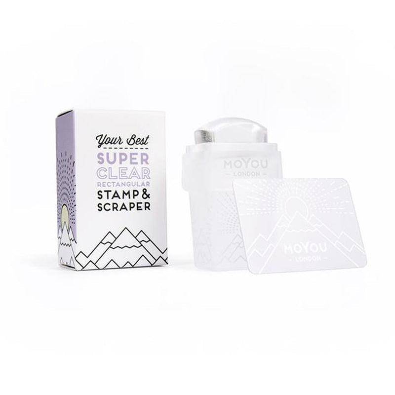3 in 1 ✦ Super Clear Rectangular Stamper & Scraper - MoYou London