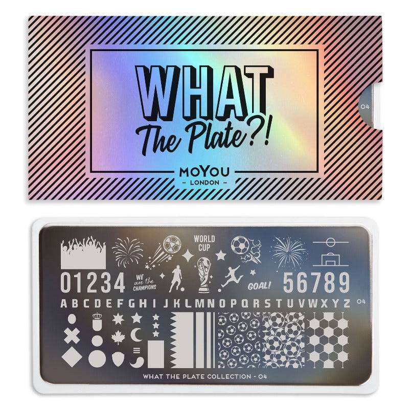 What the Plate 04 ✦ World Cup Nail Stamping Plate - MoYou London