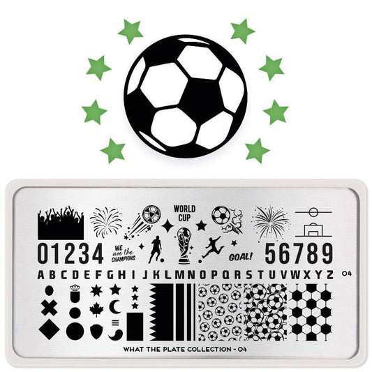 What the Plate 04 ✦ World Cup Nail Stamping Plate - MoYou London