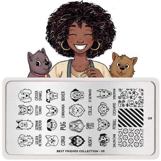 Best Friends 09 ✦ Nail Stamping Plate - MoYou London