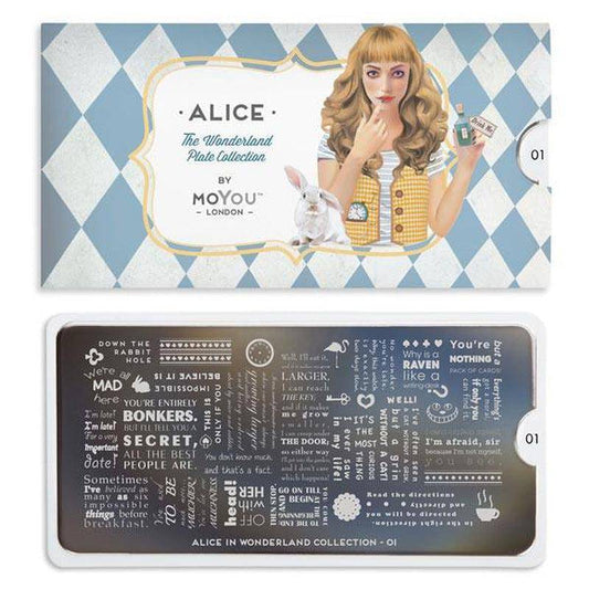 Alice 01 ✦ Nail Stamping Plate - MoYou London