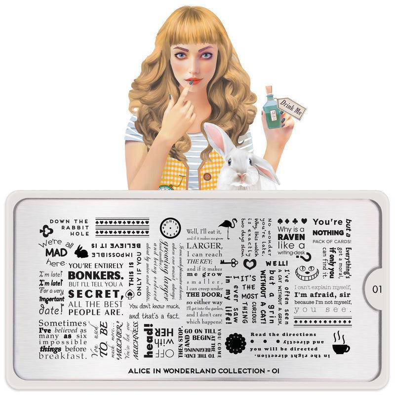 Alice 01 ✦ Nail Stamping Plate - MoYou London