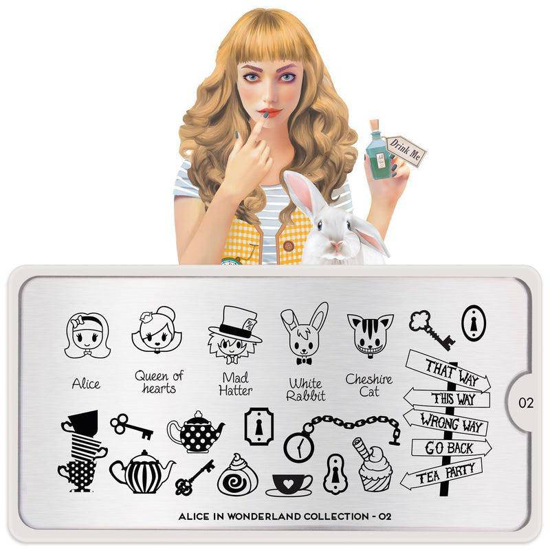 Alice 02 ✦ Nail Stamping Plate - MoYou London