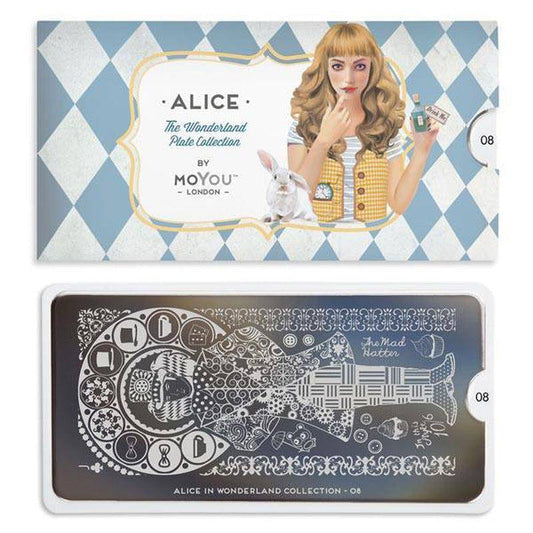 Alice 08 ✦ Nail Stamping Plate - MoYou London