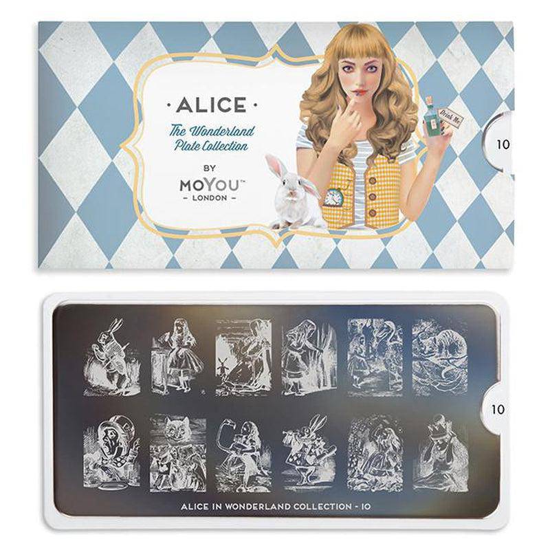 Alice 10 ✦ Nail Stamping Plate - MoYou London