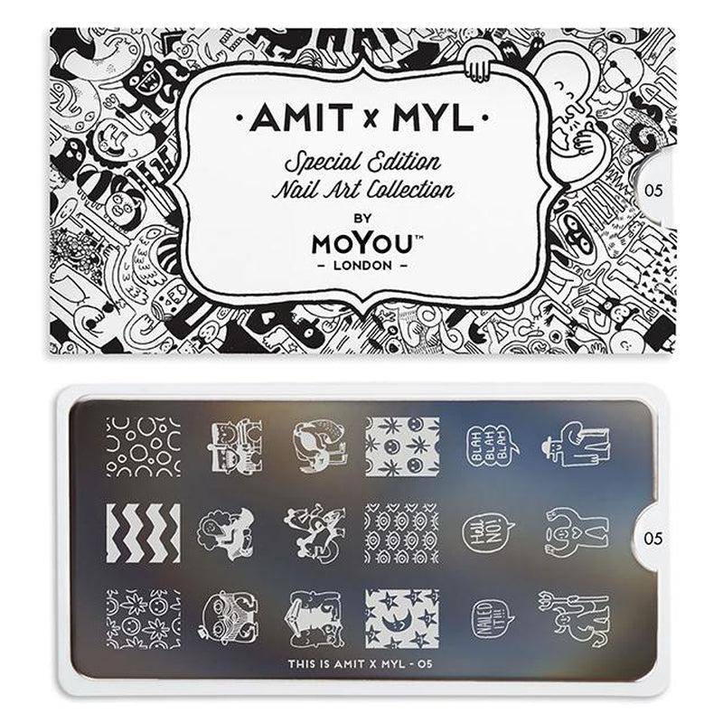 Amit x MYL 05 Nail Art Stencil MoYou London