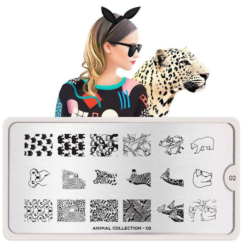Animal 02 ✦ Nail Stamping Plate - MoYou London