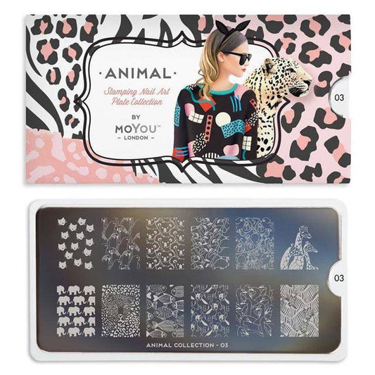 Animal 03 ✦ Nail Stamping Plate - MoYou London