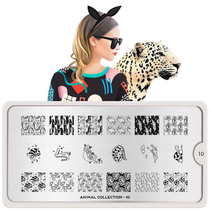 Animal 10 ✦ Nail Stamping Plate - MoYou London