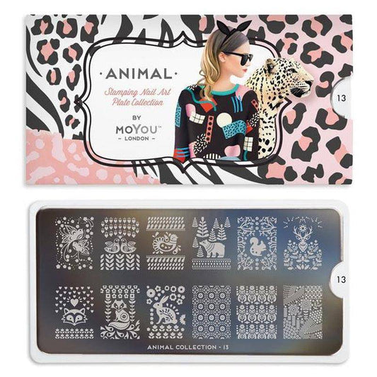 Animal 13 ✦ Nail Stamping Plate - MoYou London