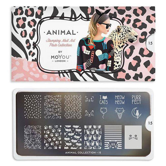 Animal 15 ✦ Nail Stamping Plate - MoYou London