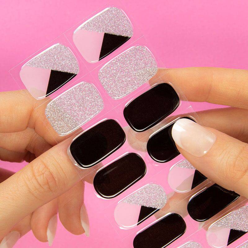 Gel Nail Strip Bundle ★ Black & Silver - MoYou London