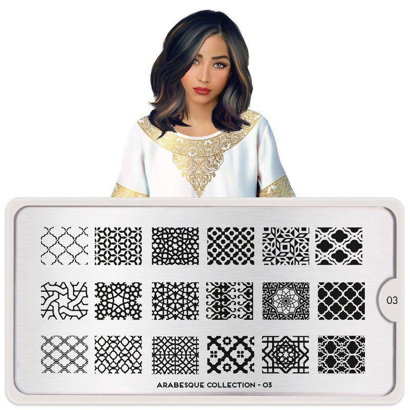 Arabesque 03 ✦ Nail Stamping Plate - MoYou London