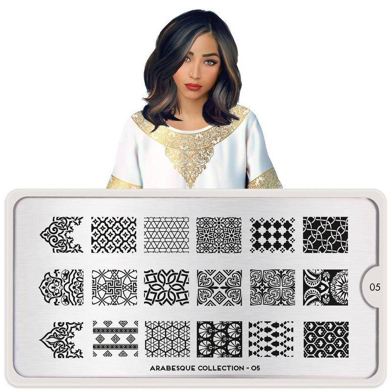 Arabesque 05 ✦ Nail Stamping Plate - MoYou London