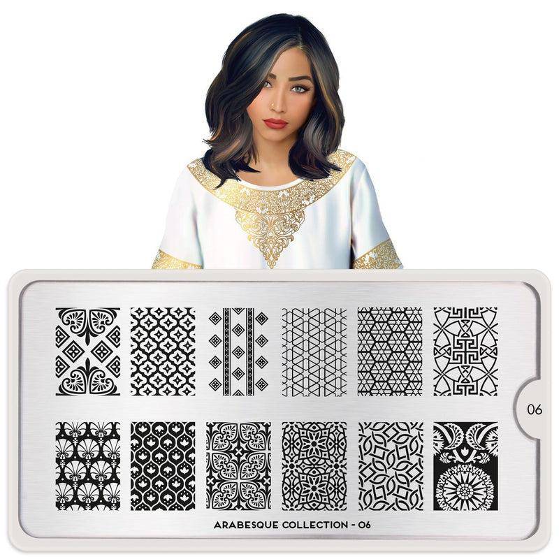Arabesque 06 ✦ Nail Stamping Plate - MoYou London