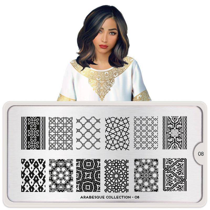 Arabesque 08 ✦ Nail Stamping Plate - MoYou London