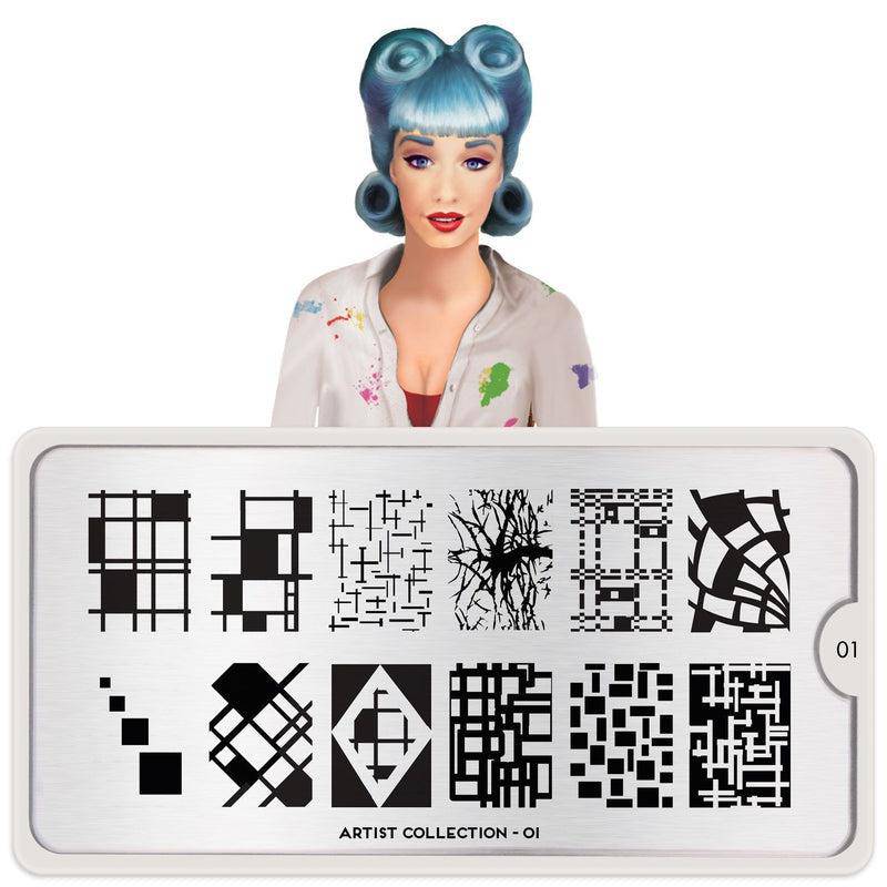 Artist 01 ✦ Nail Stamping Plate - MoYou London