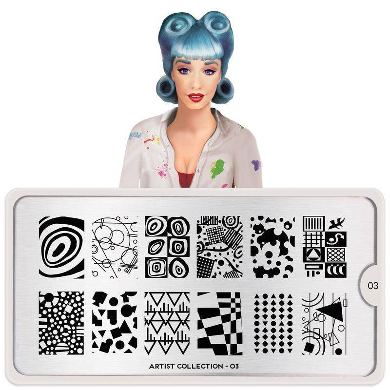 Artist 03 ✦ Nail Stamping Plate - MoYou London