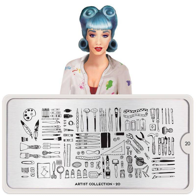 Artist 20 ✦ Nail Stamping Plate - MoYou London