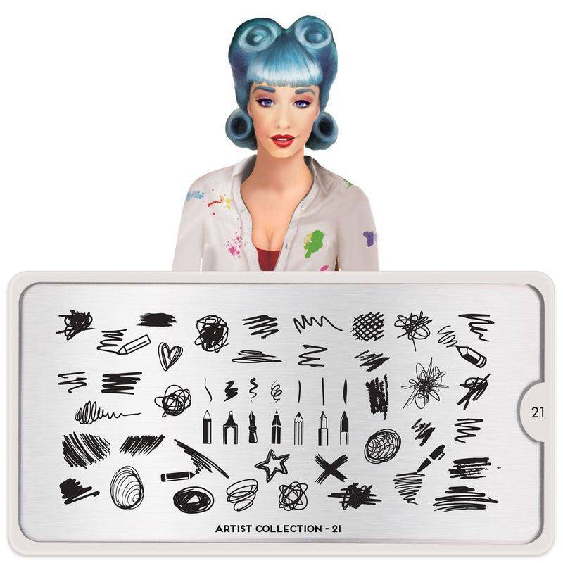 Artist 21 ✦ Nail Stamping Plate - MoYou London
