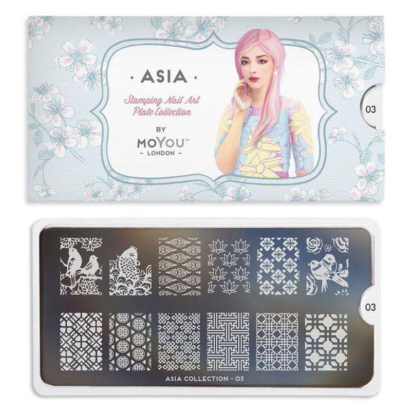 Asia 03 ✦ Nail Stamping Plates - MoYou London