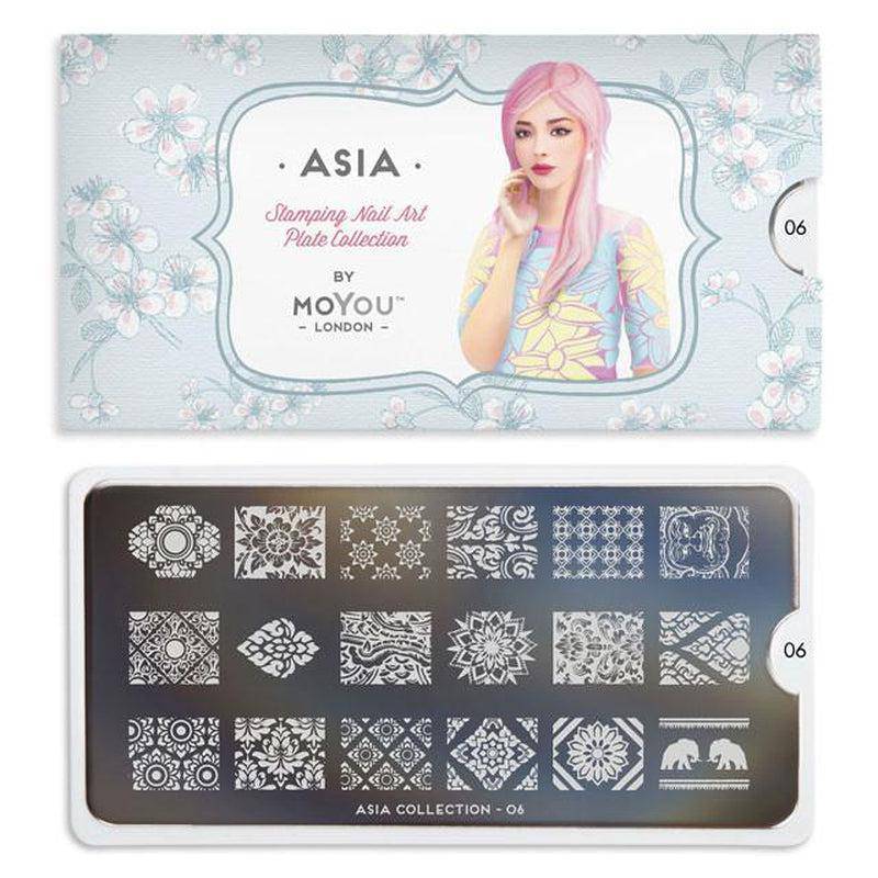 Asia 06 ✦ Nail Stamping Plates - MoYou London