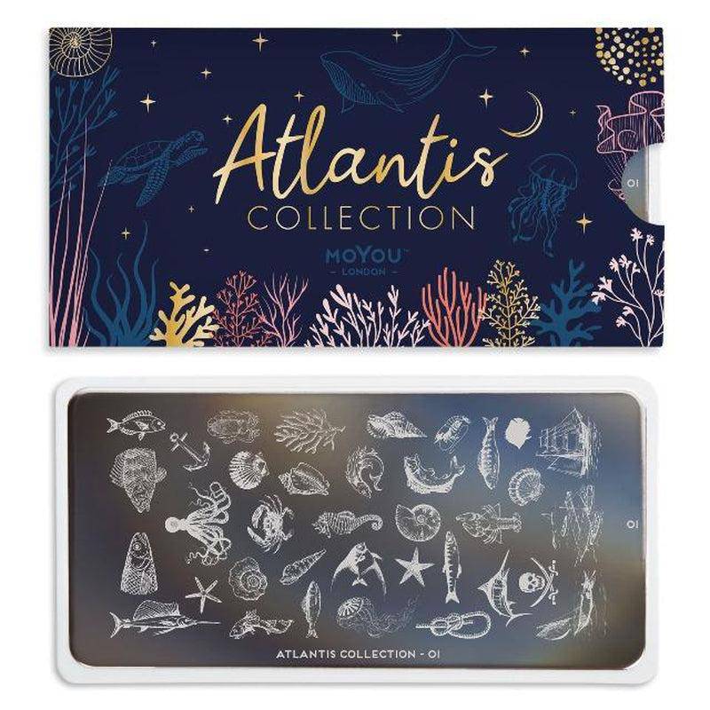 Atlantis 01 ✦ Nail Stamping Plate - MoYou London