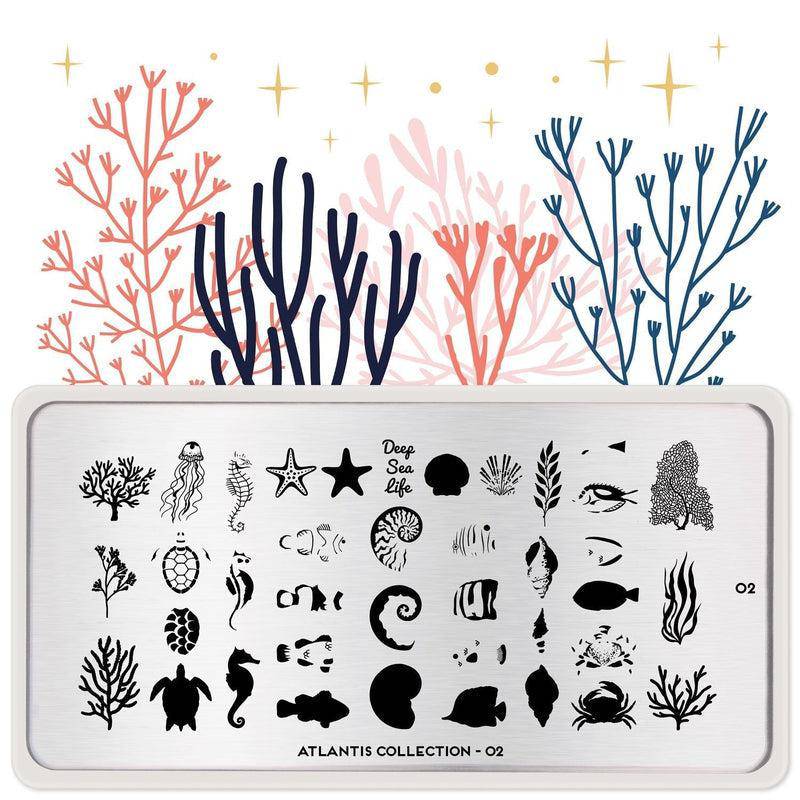 Atlantis 02 ⦠Nail Stamping Plate - MoYou London