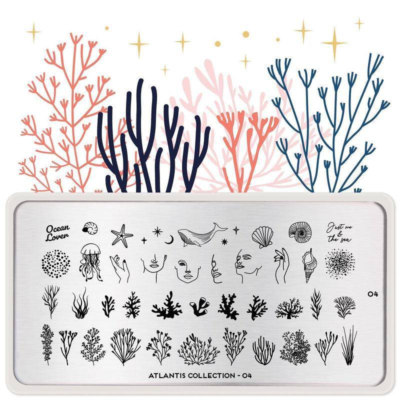 Atlantis 04 ✦ Nail Stamping Plate - MoYou London