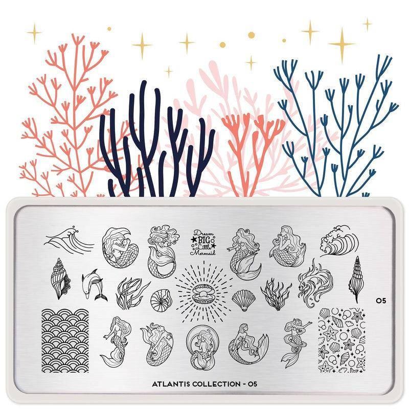 Atlantis 05 ✦ Nail Stamping Plate - MoYou London