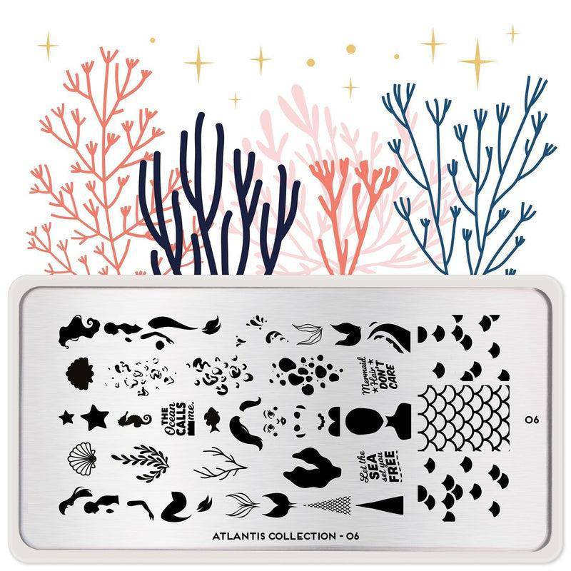 Atlantis 06 ✦ Nail Stamping Plate - MoYou London
