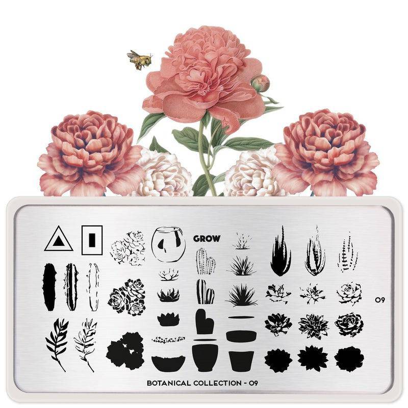 Botanical 09 ✦ Nail Stamping Plate - MoYou London
