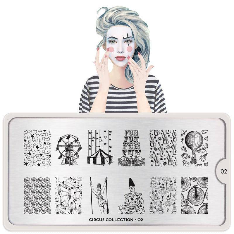 Circus 02 ⦠Nail Stamping Plate - MoYou London