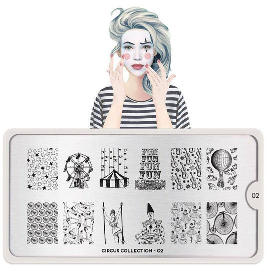 Circus 02 ✦ Nail Stamping Plate - MoYou London