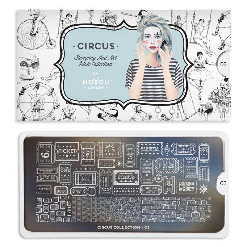 Circus 03 ✦ Nail Stamping Plate - MoYou London