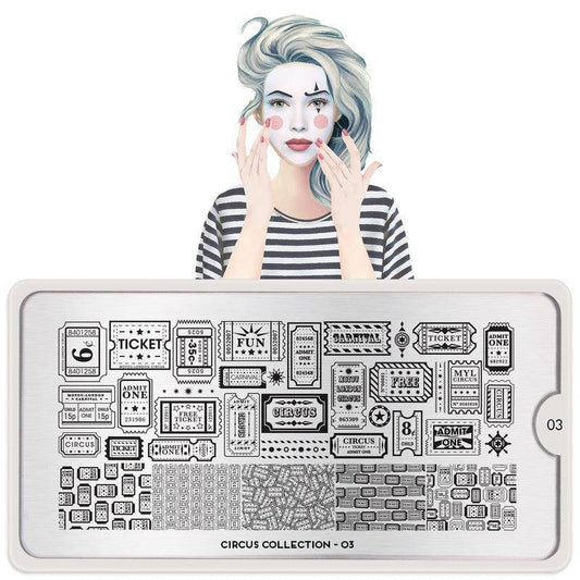 Circus 03 ✦ Nail Stamping Plate - MoYou London
