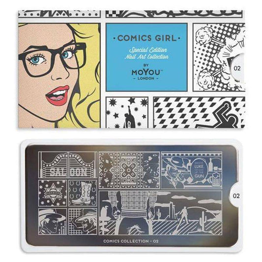 Comics 02 ✦ Nail Stamping Plate - MoYou London