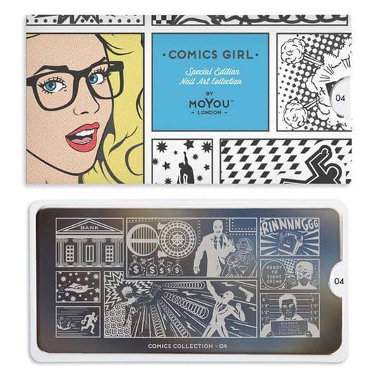 Comics 04 ✦ Nail Stamping Plate - MoYou London