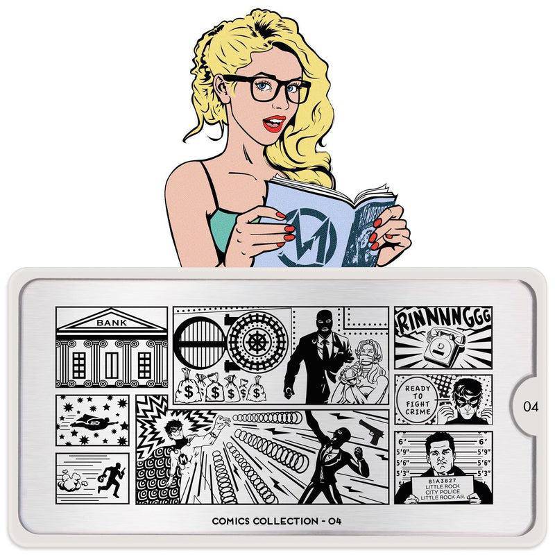 Comics 04 ✦ Nail Stamping Plate - MoYou London