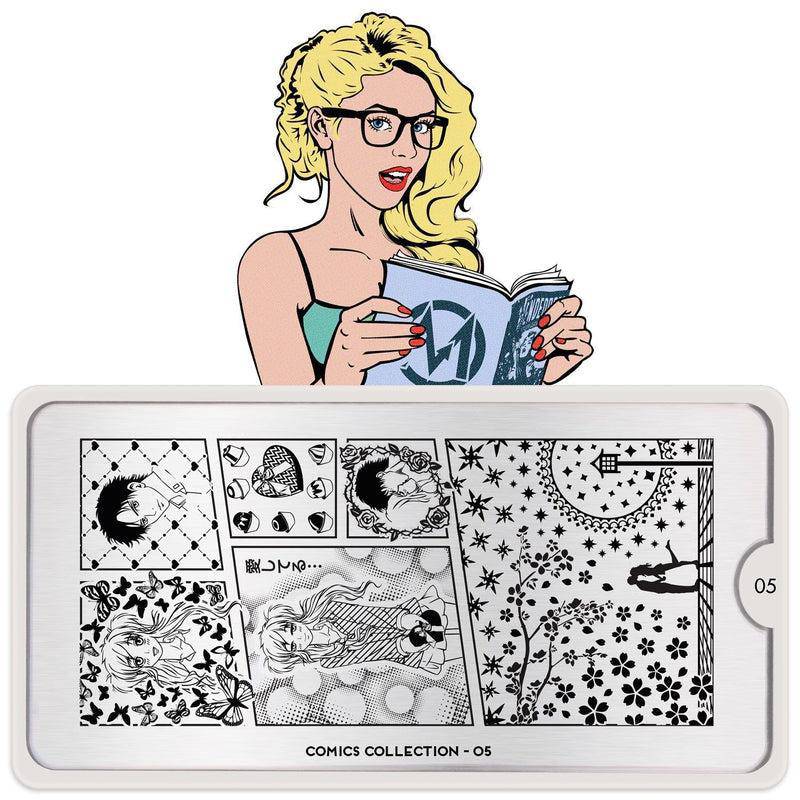 Comics 05 ✦ Nail Stamping Plate - MoYou London